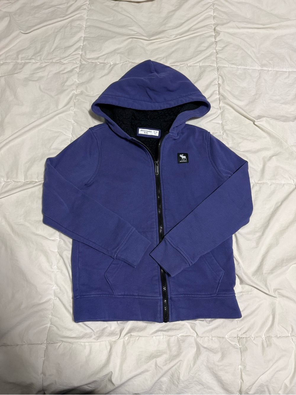 abercrombie kids Purple Hooded Zip-Up Sweatshirt